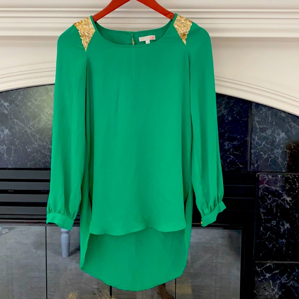 GB brown long sleeve top